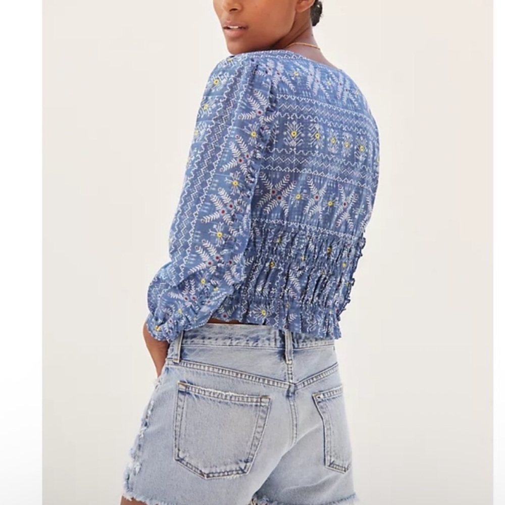 Nwt forever that girl embroidered blouse